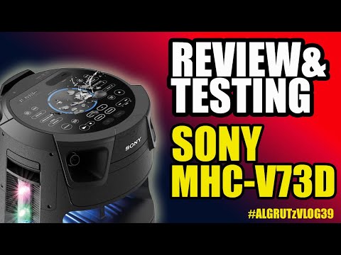 Sony MHC-V73D one box audio system, Functions and features testing .