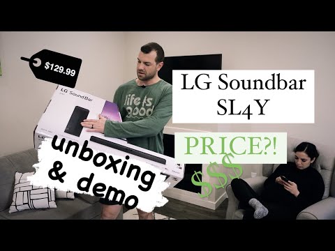 LG SL4Y soundbar unboxing, review & settings - honest review LG soundbar SL4Y demo