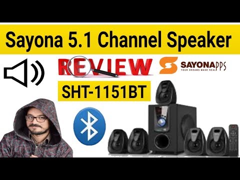 Sayona SHT-1151BT 5.1 Home Theater System Unboxing & Review | Sohail Computers