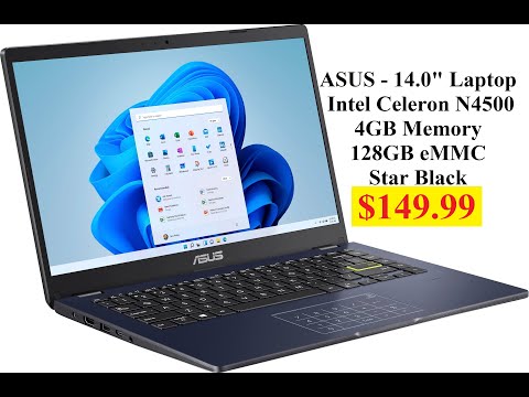 ASUS - 14.0" Laptop | Intel Celeron N4500 | 4GB Memory | 128GB eMMC | Star Black