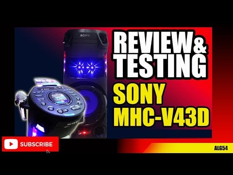 Sony MHC-V43D one box HIFI System,function and features testing.