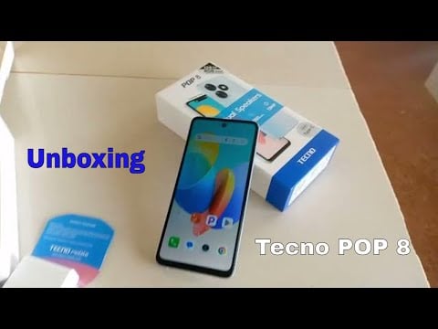 Unboxing and first look at Tecno POP 8 6.6" - 4GB RAM + 128GB ROM - Dual Speaker