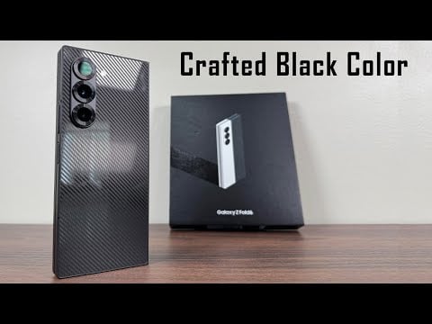 Samsung Galaxy Z Fold 6 - Crafted Black Color Unboxing + First Impressions!